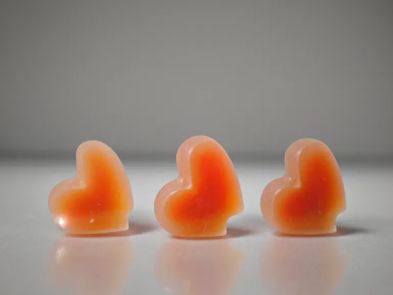 Macro shot of pectin-based gummy supplements compared for texture and gut-health routine use
