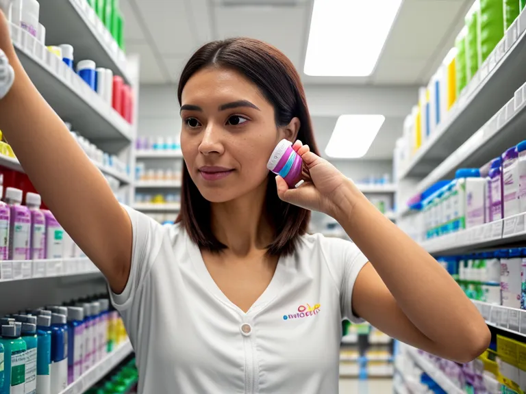 Comparing gut health supplements at a Target wellness aisle before choosing a gummy vitamins pick