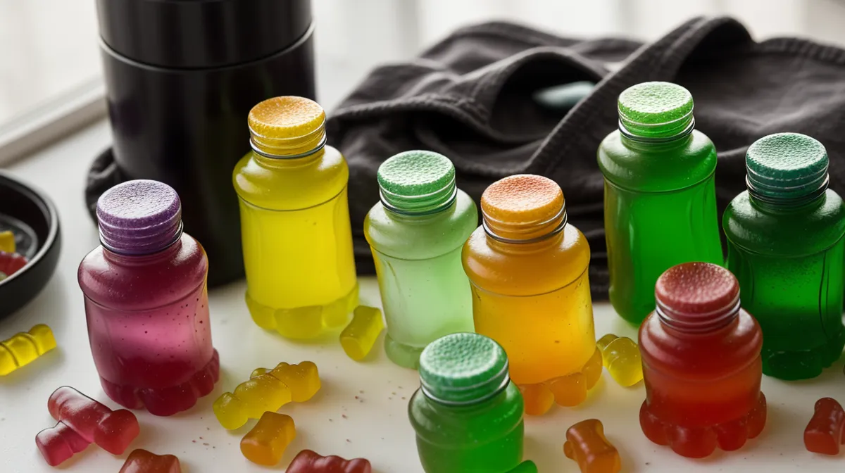 Probiotic gummies without artificial sweeteners lined up for a clean-supplements gut-health comparison