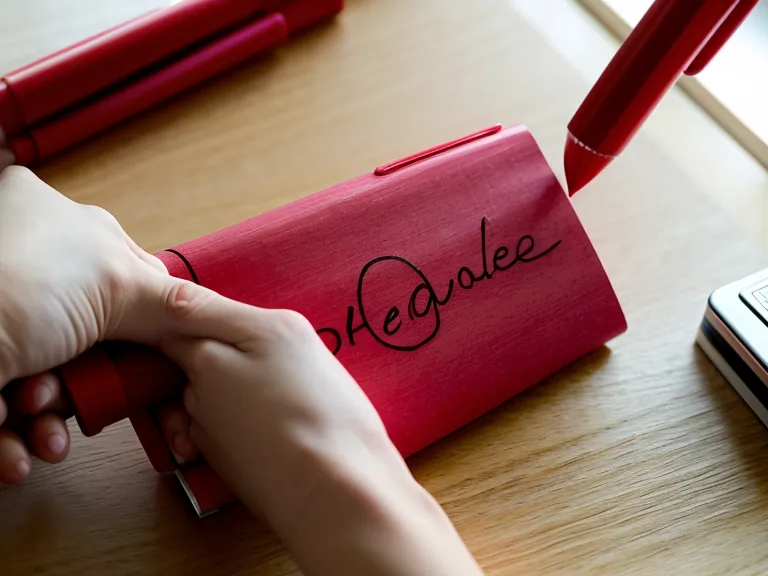 Red pen marking up a probiotic gummy ingredient label while checking for a clean-supplements ingredient list
