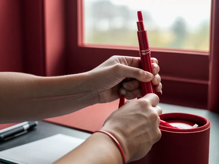A hand with a red pen circling added sugar on a gummy probiotics ingredient label during a supplement label review