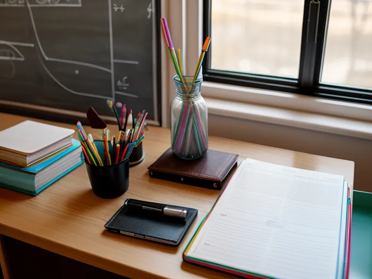 SynoGut fiber support capsule bottle on a teacher's classroom desk during grading time