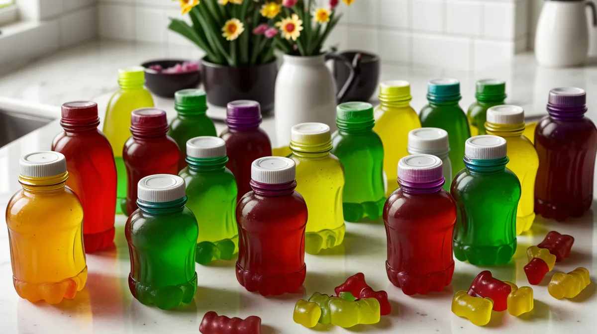 Natural supplements for slow digestion — gummy vitamins and gut-support bottles lined up for an honest supplement review